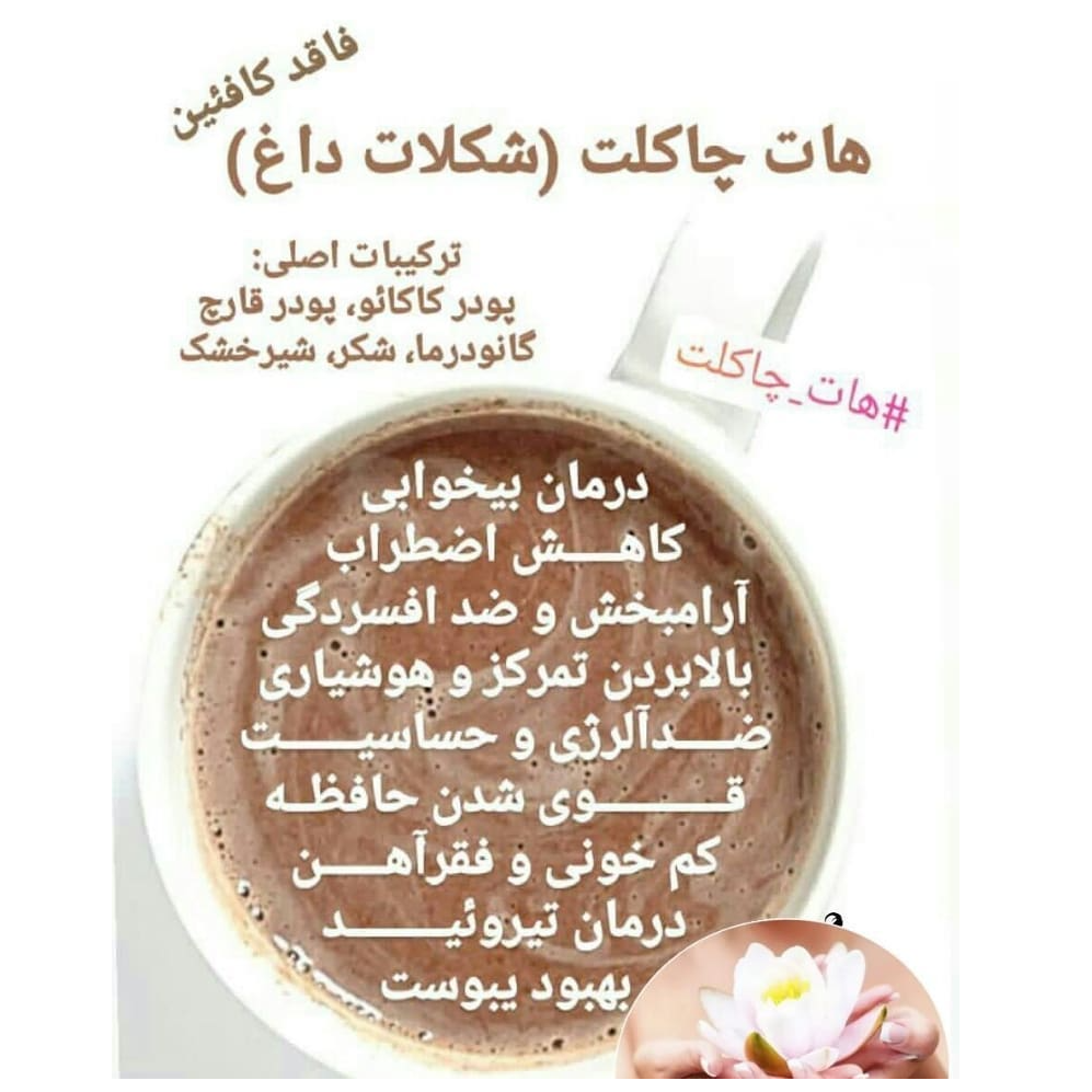 هات چاکلت یا شکلات داغ گانودرما 20 عددی دکتر بیز