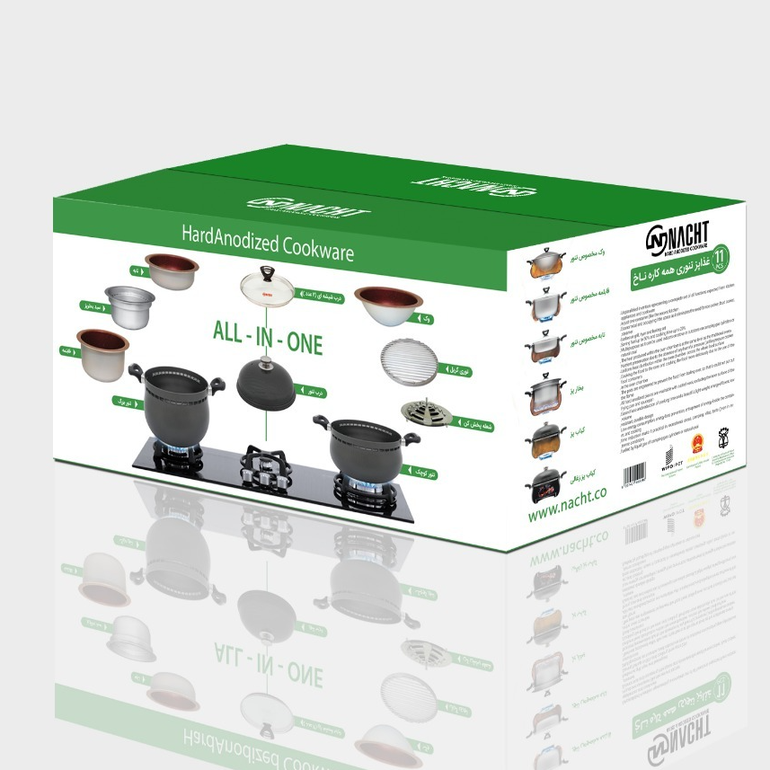 غذاپز تنوری همه کاره ناخ 12 نفره 11 پارچه