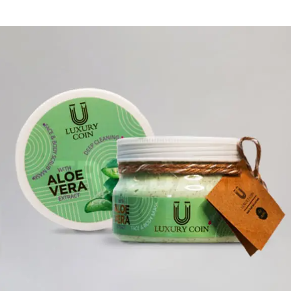 ماسک اسکراب آلوئه ورا لاکچری کوین | Luxury Coin
