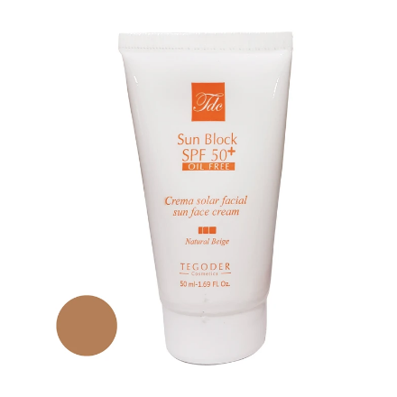 ضد آفتاب تگودر spf 50 مناسب پوست چرب ۵۰ میل
