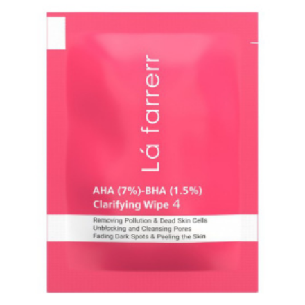 پد پاکسازی کننده و لایه بردار پوست لافارر حاوی AHA 7% و BHA 1/5%