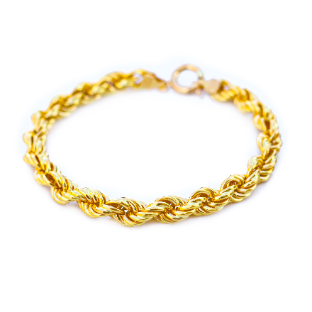 دستبند طلا طنابی