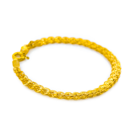 دستبند طلا مدل پولکی