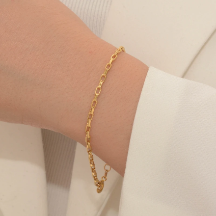 دستبند طلا طرح آجری