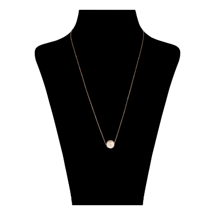 گردنبند طلا طرح مروارید