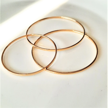 النگو طلا آیینه ای( سایز ۱)