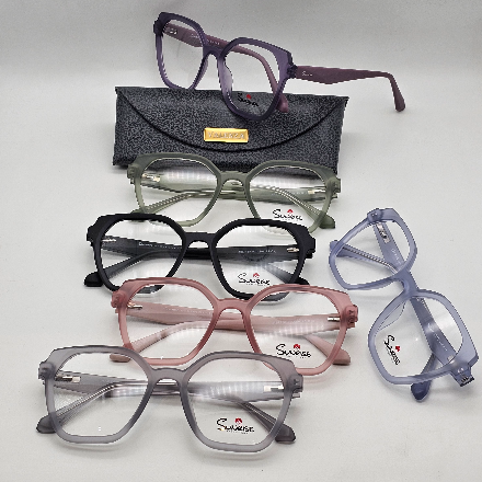 عینک زنانه Sunrise مدل گوشه دار  کد 034