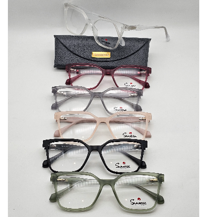 عینک زنانه Sunrise مدل گوشه دار کد 038