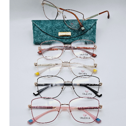 عینک زنانه Valenza فلزی مدل گوشه دار کد 051