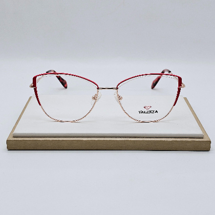 عینک زنانه Valenza فلزی مدل گوشه دار فانتزی کد 052