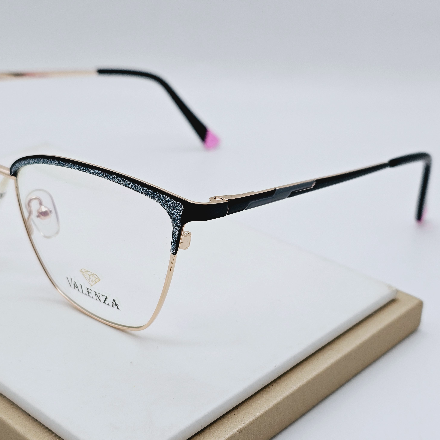 عینک زنانه Valenza فلزی مدل گوشه دار فانتزی کد 053