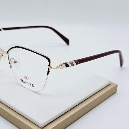 عینک زنانه Valenza مدل فلزی گوشه دار فانتزی کد 056