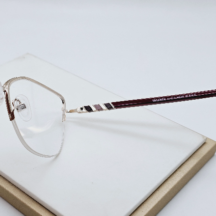 عینک زنانه Valenza مدل فلزی گوشه دار فانتزی کد 056