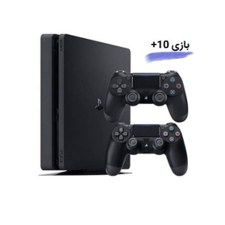 دستگاه ps4 مدل 2216 همراه با 10 بازی دو دسته