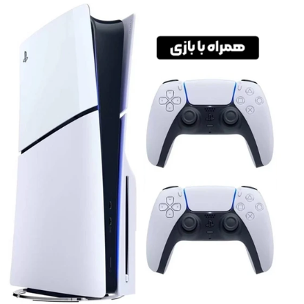 دستاگاه ps5 slim standard 2000 دو دسته با بازی