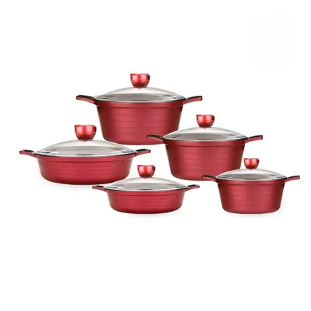 سرویس قابلمه زرساب  مدل جولیانا  10 پارچه